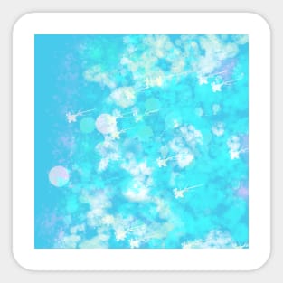 Blue abstract Sticker